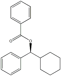 (+)-Benzoic acid (S)-phenylcyclohexylmethyl ester Struktur