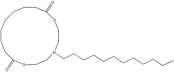 5-Dodecyl-5-aza-2,8-dioxacyclohexadecane-1,9-dione Struktur