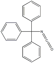 Triphenylmethyl isocyanate Struktur