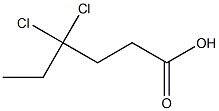 4,4-Dichlorohexanoic acid Struktur