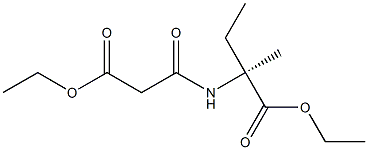 (-)-N-[(Ethoxycarbonyl)acetyl]-D-isovaline ethyl ester Struktur