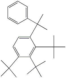 2-(2,3,4-Tri-tert-butylphenyl)-2-phenylpropane Struktur