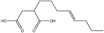 2-(4-Octenyl)succinic acid Struktur