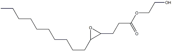 4,5-Epoxypentadecanoic acid 2-hydroxyethyl ester Struktur