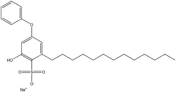 5-Hydroxy-3-tridecyl[oxybisbenzene]-4-sulfonic acid sodium salt Struktur