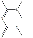 N-(1-Dimethylaminoethylidene)thiocarbamic acid O-ethyl ester Struktur