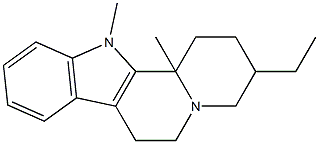 1,2,3,4,6,7,12,12b-Octahydro-12,12b-dimethyl-3-ethylindolo[2,3-a]quinolizine Struktur