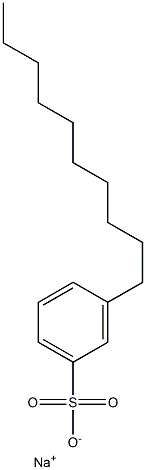 3-Decylbenzenesulfonic acid sodium salt Struktur