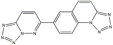 7-(Tetrazolo[1,5-b]pyridazin-6-yl)tetrazolo[1,5-a]quinoline Struktur