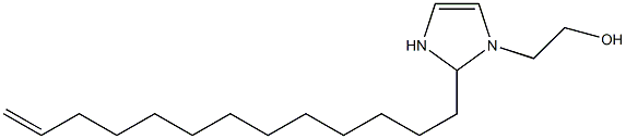 2-(12-Tridecenyl)-4-imidazoline-1-ethanol Struktur