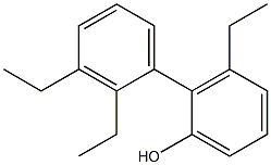 3-Ethyl-2-(2,3-diethylphenyl)phenol Struktur