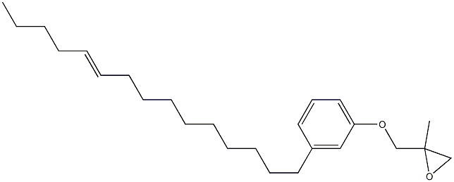 3-(10-Pentadecenyl)phenyl 2-methylglycidyl ether Struktur