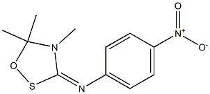 4,5,5-Trimethyl-3-[(4-nitrophenyl)imino]-1,2,4-oxathiazolidine Struktur