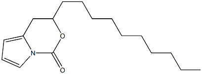 3,4-Dihydro-3-decylpyrrolo[1,2-c][1,3]oxazin-1-one Struktur