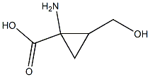 1-Amino-2-hydroxymethylcyclopropanecarboxylic acid Struktur