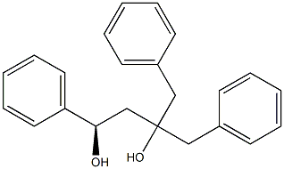 [R,(+)]-3-Benzyl-1,4-diphenyl-1,3-butanediol Struktur