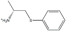 (R)-1-Methyl-2-phenylthioethanaminium Struktur