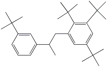 1-(2,3,5-Tri-tert-butylphenyl)-2-(3-tert-butylphenyl)propane Struktur