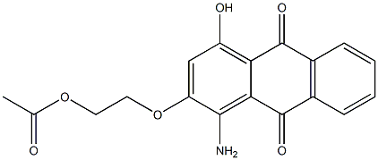 1-Amino-4-hydroxy-2-[2-(acetyloxy)ethoxy]anthraquinone Struktur