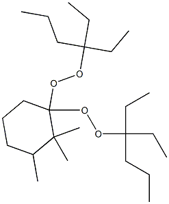 2,2,3-Trimethyl-1,1-bis(1,1-diethylbutylperoxy)cyclohexane Struktur