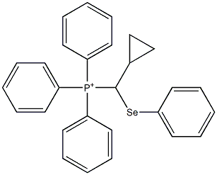 [Cyclopropyl(phenylseleno)methyl]triphenylphosphonium Struktur