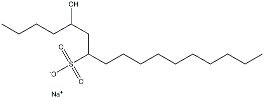 5-Hydroxyheptadecane-7-sulfonic acid sodium salt Struktur