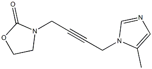 3-[4-(5-Methyl-1H-imidazol-1-yl)-2-butynyl]oxazolidin-2-one Struktur