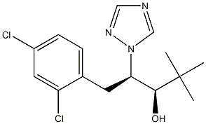 (1R,2R)-2-[(2,4-Dichlorophenyl)methyl]-1-(1,1-dimethylethyl)-2-(1H-1,2,4-triazol-1-yl)ethanol Struktur