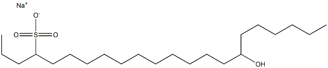 16-Hydroxydocosane-4-sulfonic acid sodium salt Struktur