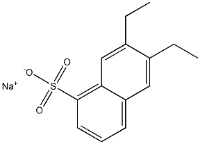 6,7-Diethyl-1-naphthalenesulfonic acid sodium salt Struktur