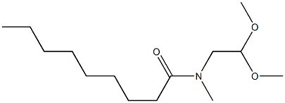 N-(2,2-Dimethoxyethyl)-N-methylnonanamide Struktur