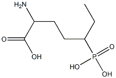 2-Amino-5-phosphonoheptanoic acid Struktur