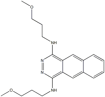 1,4-Bis(3-methoxypropylamino)benzo[g]phthalazine Struktur