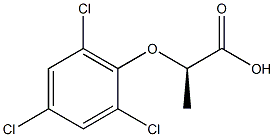 [R,(+)]-2-(2,4,6-Trichlorophenoxy)propionic acid Struktur