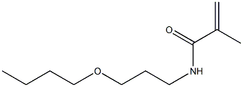 N-(3-Butoxypropyl)methacrylamide Struktur