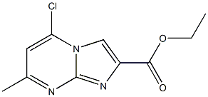 5-Chloro-7-methylimidazo[1,2-a]pyrimidine-2-carboxylic acid ethyl ester Struktur