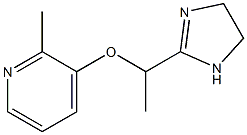 2-[1-(2-Methylpyridin-3-yloxy)ethyl]-2-imidazoline Struktur