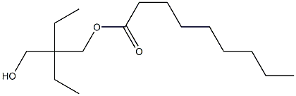 Nonanoic acid 2-ethyl-2-(hydroxymethyl)butyl ester Struktur