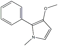 1-Methyl-3-methoxy-2-phenyl-1H-pyrrole Struktur