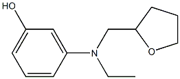 m-[N-Ethyl-N-(oxolan-2-ylmethyl)amino]phenol Struktur