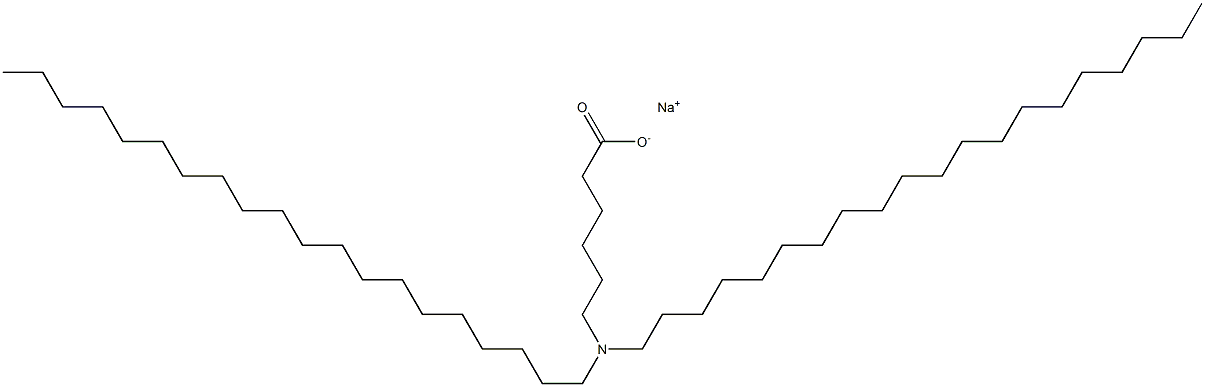 6-(Diicosylamino)hexanoic acid sodium salt Struktur