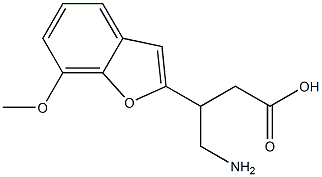 4-Amino-3-[(7-methoxybenzofuran)-2-yl]butyric acid Struktur