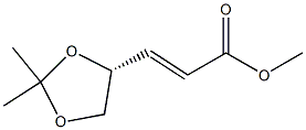 (2E,4R)-4,5-(Isopropylidenedioxy)-2-pentenoic acid methyl ester Struktur