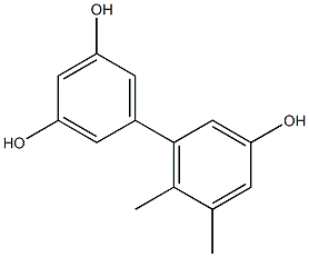 5',6'-Dimethyl-1,1'-biphenyl-3,3',5-triol Struktur