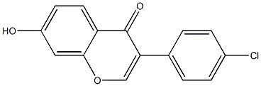 3-(4-Chlorophenyl)-7-hydroxy-4H-1-benzopyran-4-one Struktur