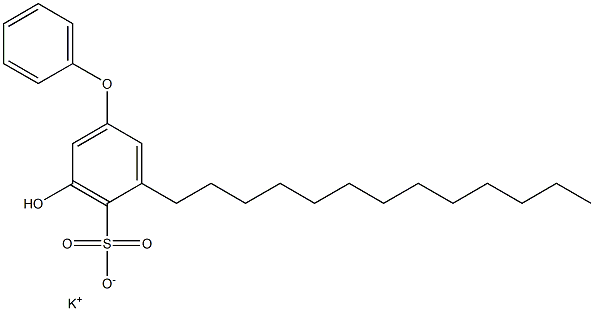 5-Hydroxy-3-tridecyl[oxybisbenzene]-4-sulfonic acid potassium salt Struktur