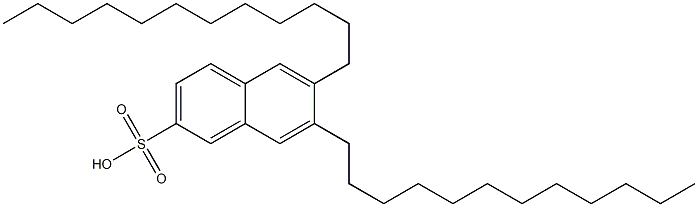 6,7-Didodecyl-2-naphthalenesulfonic acid Struktur