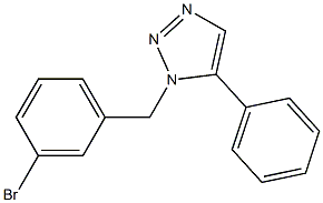 1-(3-Bromobenzyl)-5-phenyl-1H-1,2,3-triazole Struktur