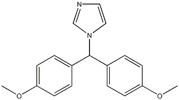 1-[Bis(4-methoxyphenyl)methyl]-1H-imidazole Structure