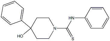 4-Hydroxy-4,N-diphenyl-1-piperidinecarbothioamide Struktur